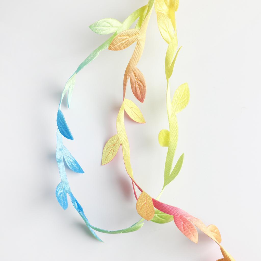 Leaf Ribbon Trims Ribbon Gift Wrapping Crafts for Decorations Accessories