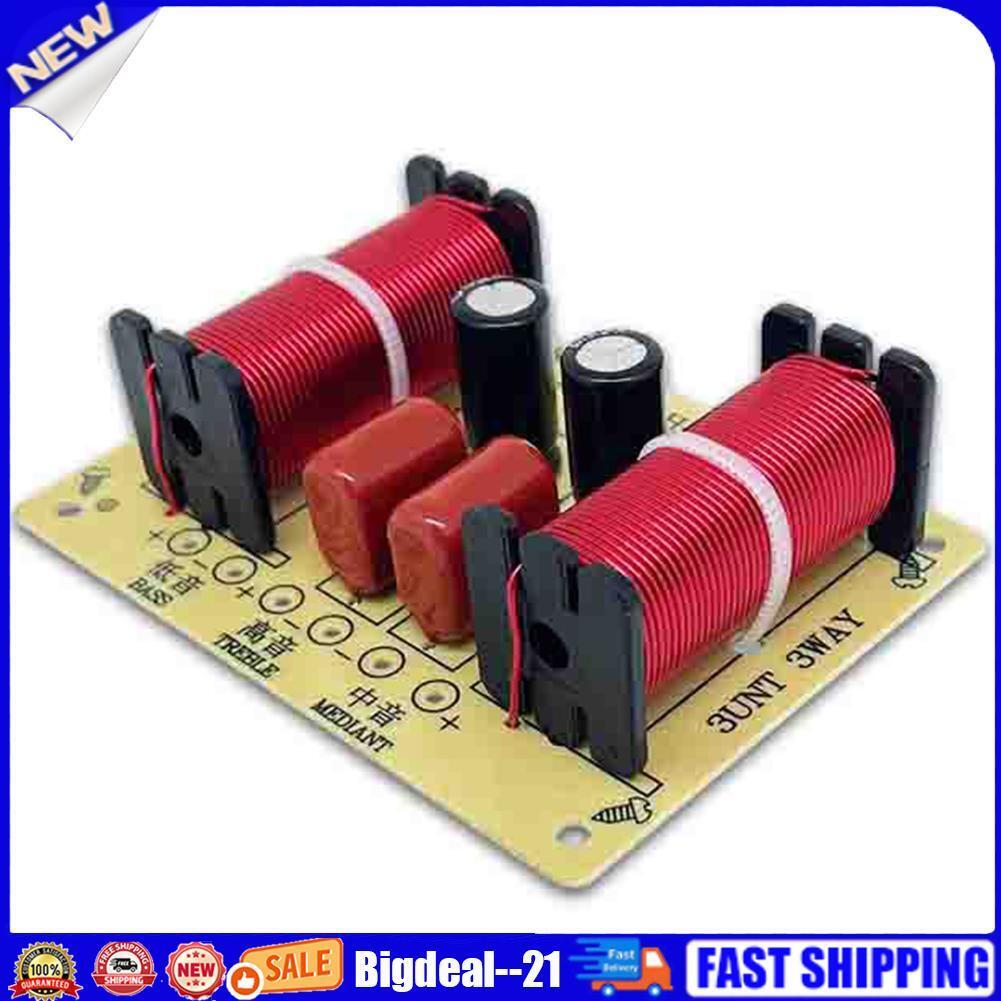 3 Way Speaker Crossover Circuit Treble Midrange Bass Frequency Divider Kit