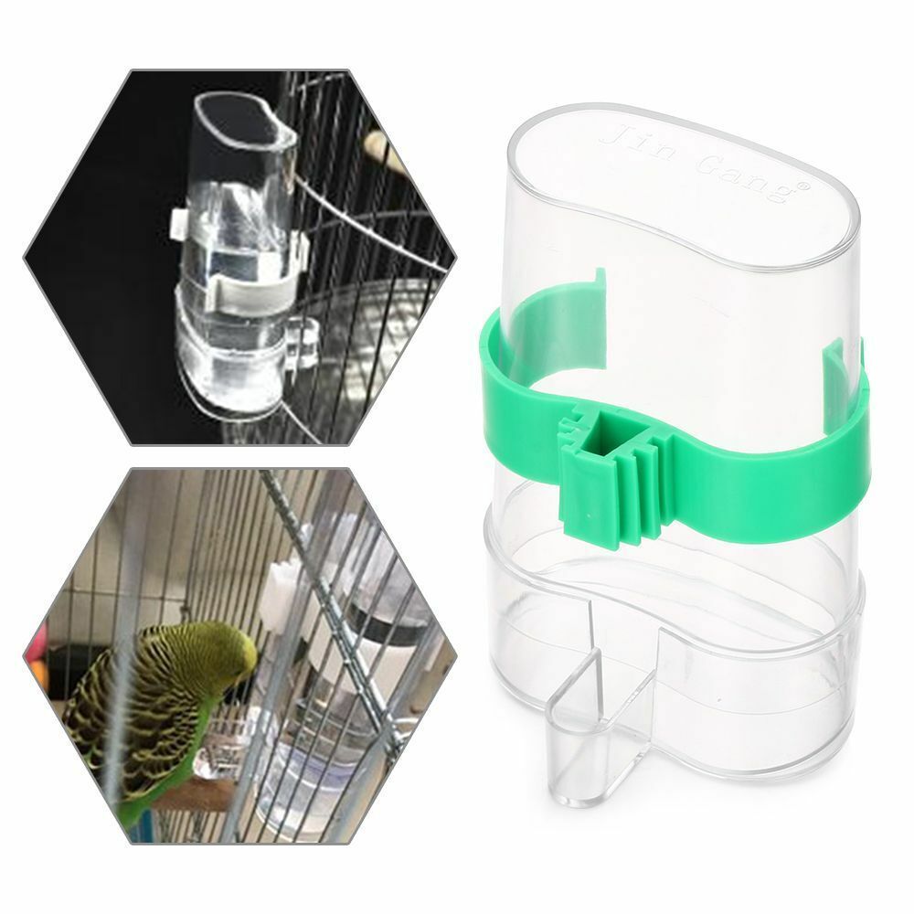 Water Bottle Cockatiel Cage Parakeet Water Dispenser Bird Food Feeder Automatic