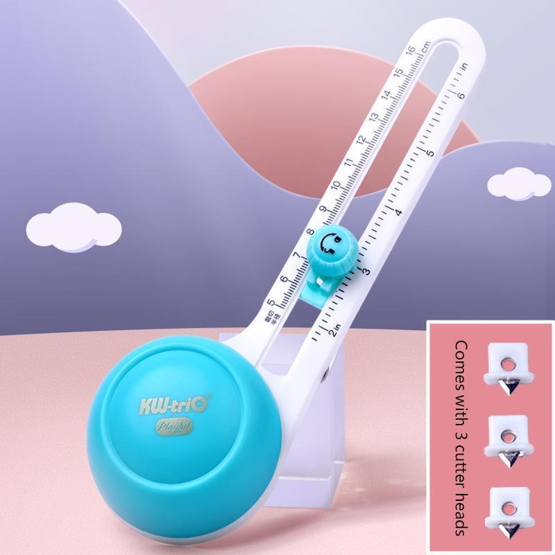 Rotary Circle Paper Trimmer Dual-scale DIY Scrapbooking Tool for DIY Card Making