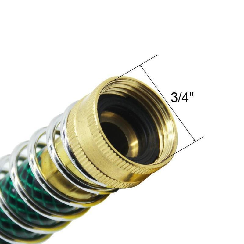 Hose Connector with Coil Spring Easy Installation Garden Hose Extension Adapter