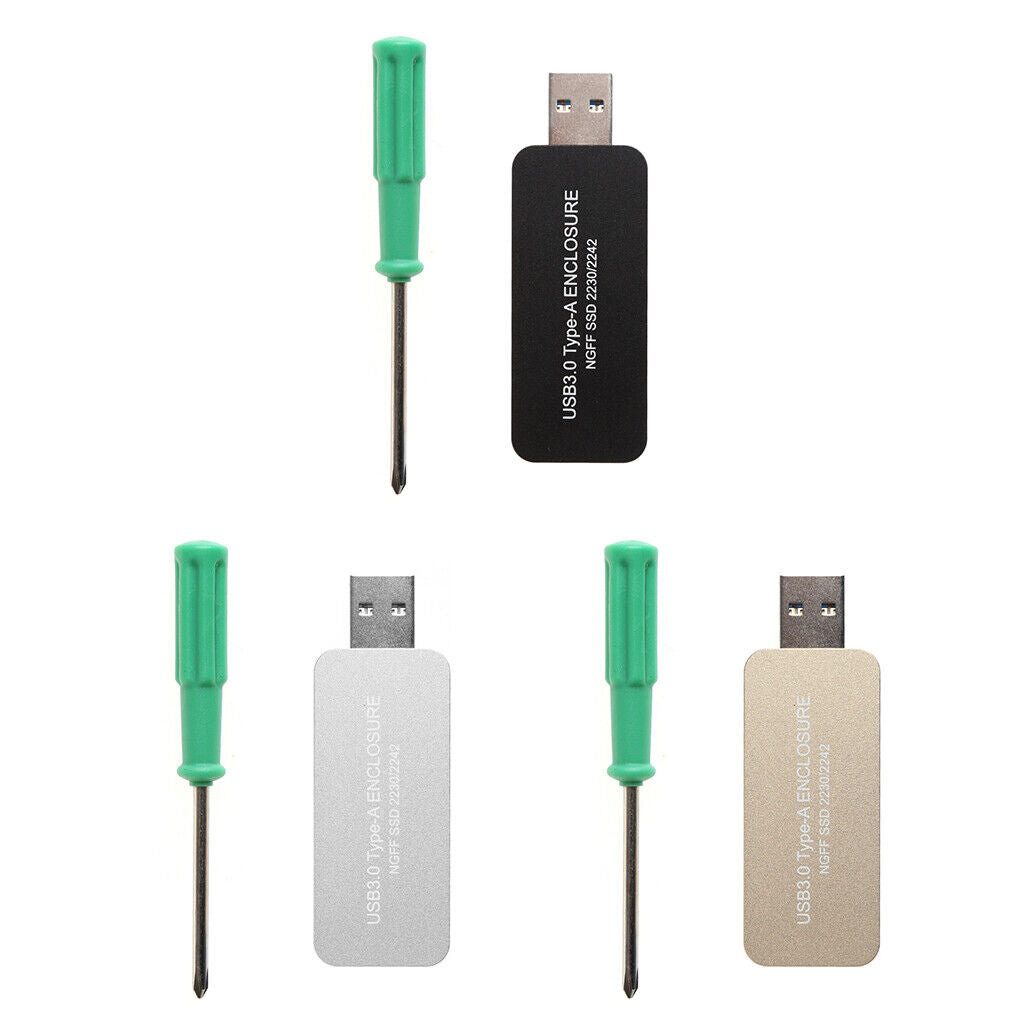 USB3.0 to 2242  M.2 SATA-Based  SSD External Enclosure Storage Case