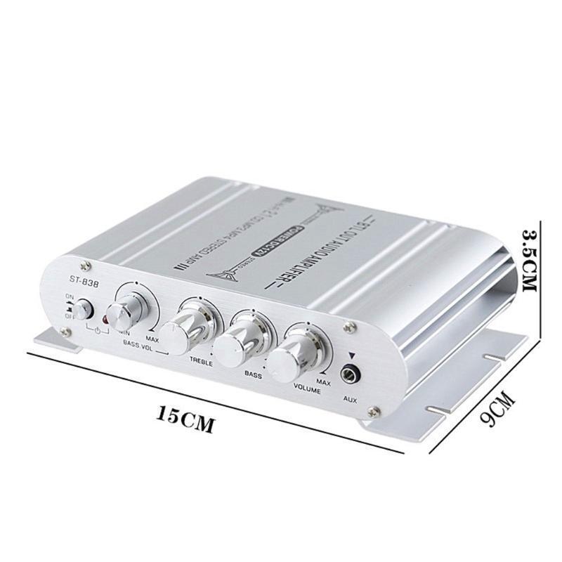 Audio Player Digital Hi-Fi Power Amplifier 2.1CH 40W 2x20W Subwoofer Stereo-BASS