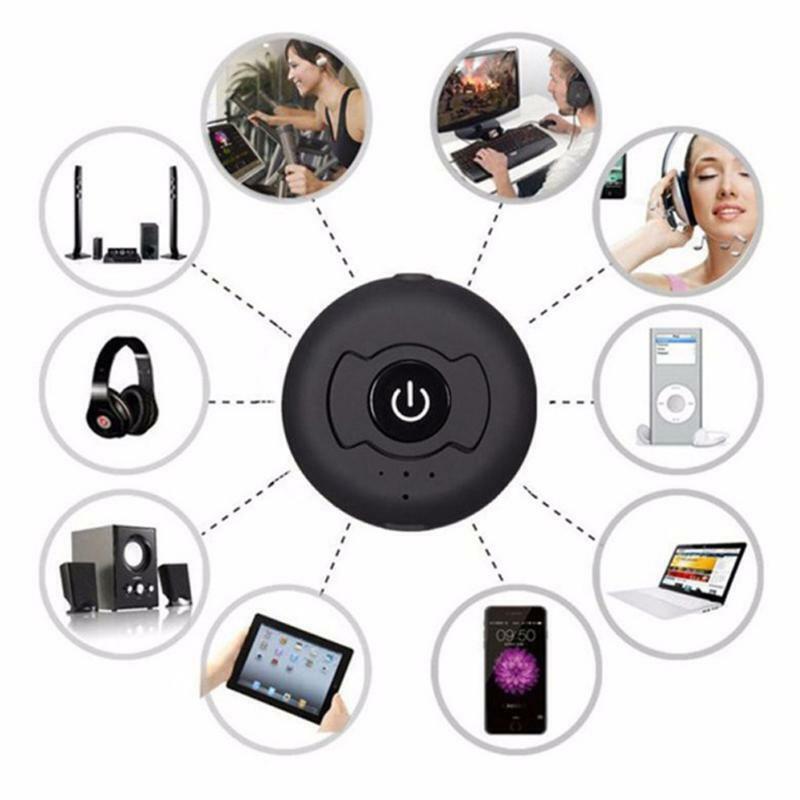 Wireless 3. 5 AUX Jack RCA BT4.0 Transmitter Audio Music Headphones 1 for 2 User
