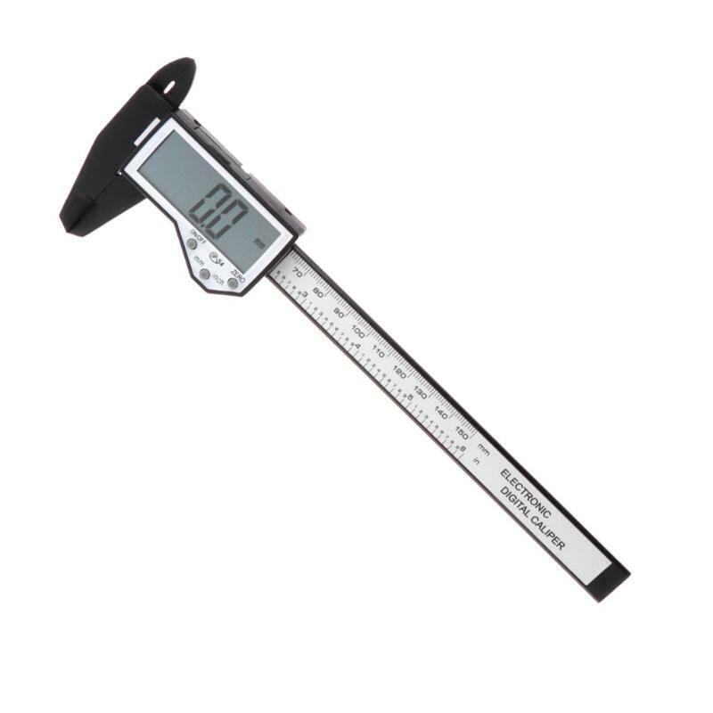 Digital Caliper Waterproof IP54 Large LCD Screen Carbon Fiber Vernier 0-150mm 6"
