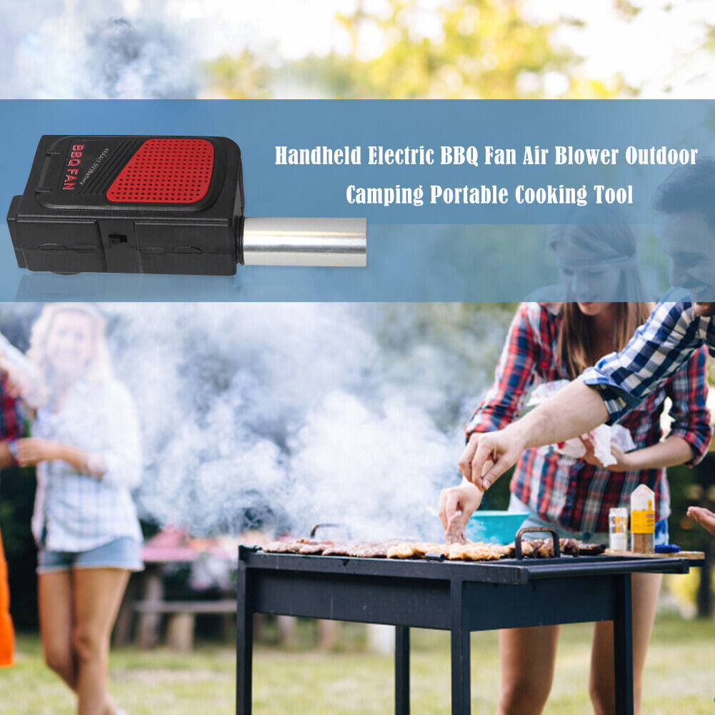 Handheld Electric BBQ Fan Air Blower Outdoor Camping Portable Cooking Tool