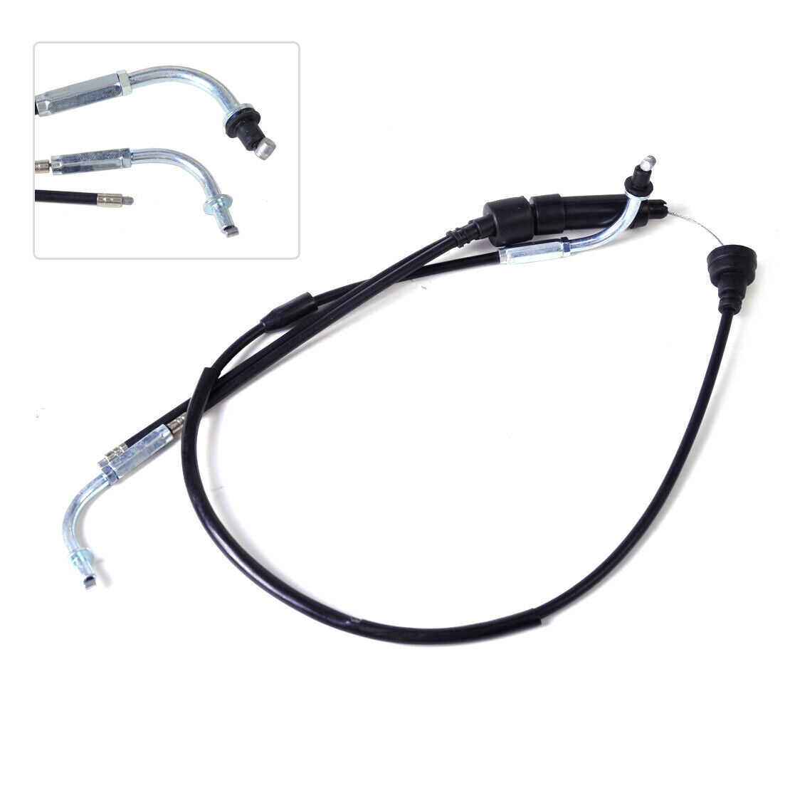 Black Throttle Cable Assembly Assy fit for Yamaha PW80 85-2007 BW80 1986-1990 Li