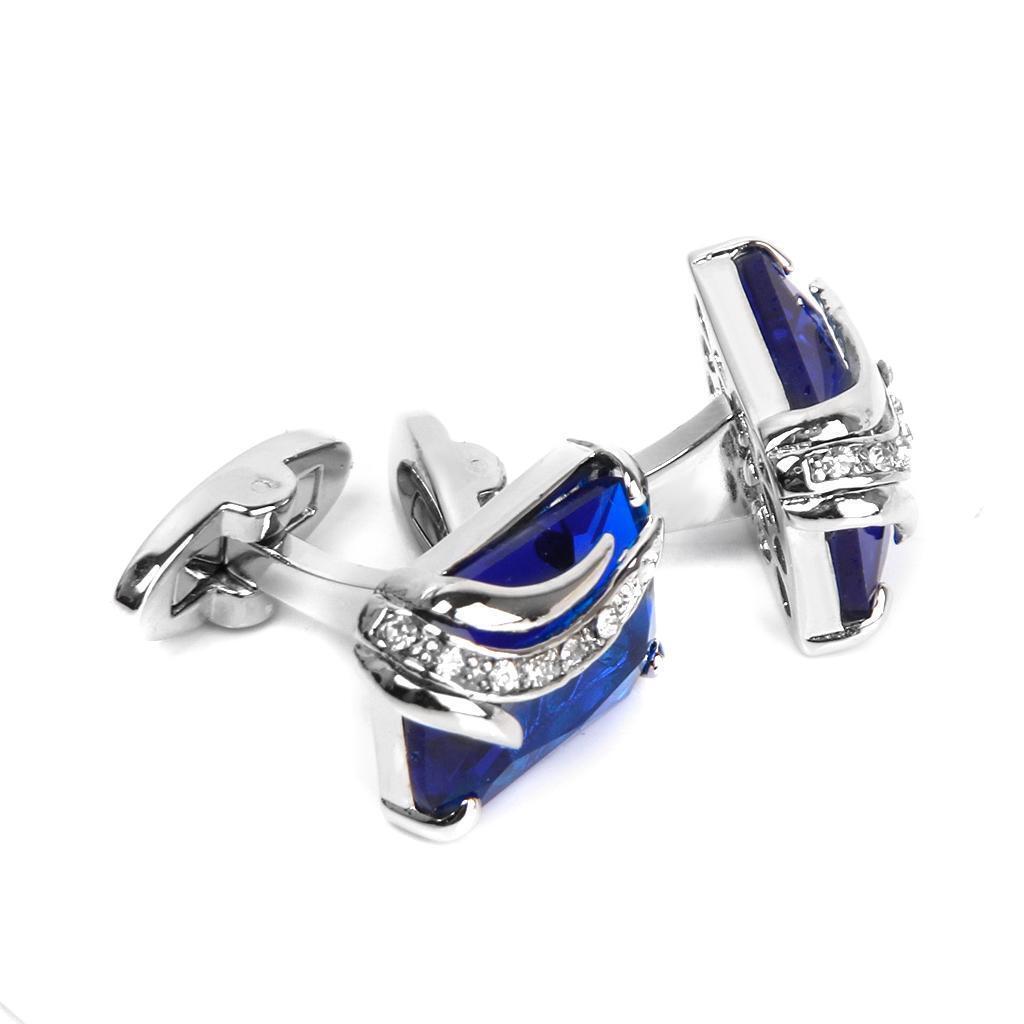 Fashion  Rhinestone Crystal Cufflinks Suit Shirt Cuff Links Men'