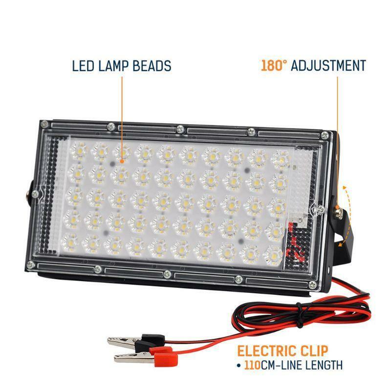 Floodlight Outdoor Spotlight 50W Wall Washer Garden Lamp Reflector IP65 12V