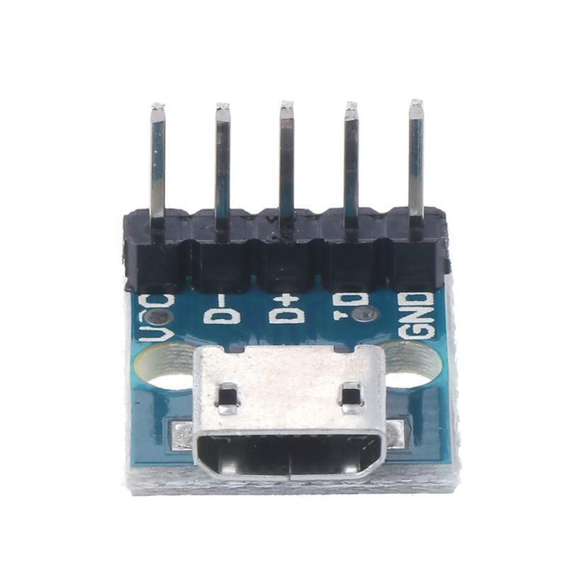 Female MICRO USB To DIP 5-Pin Pinboard 2.54mm Micro USB Type Hot Sell