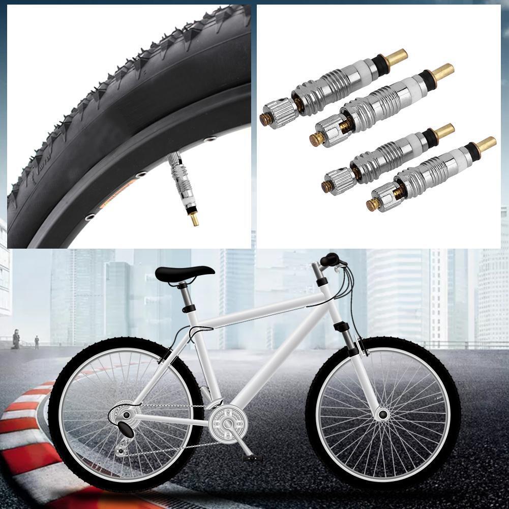 4pcs French Presta Bicycle Bike Tire Valve Cores+ Valve Core Removal Tool