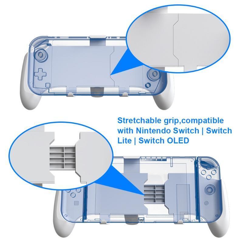 Comfortable Hand Grip with Scalable Stand for Switch Oled/Switch/Switch Lite