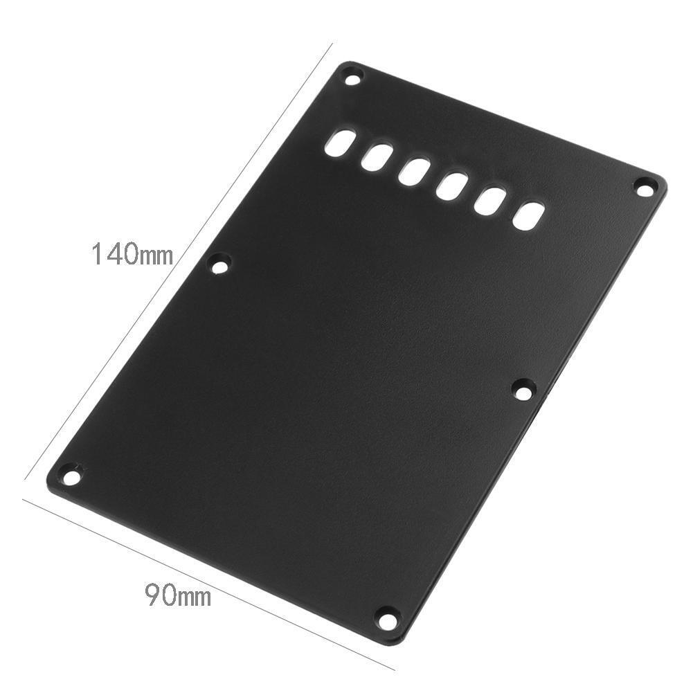Guitar Tremolo Spring Backplate Cover for ST SQ Electric Guitar(Black)