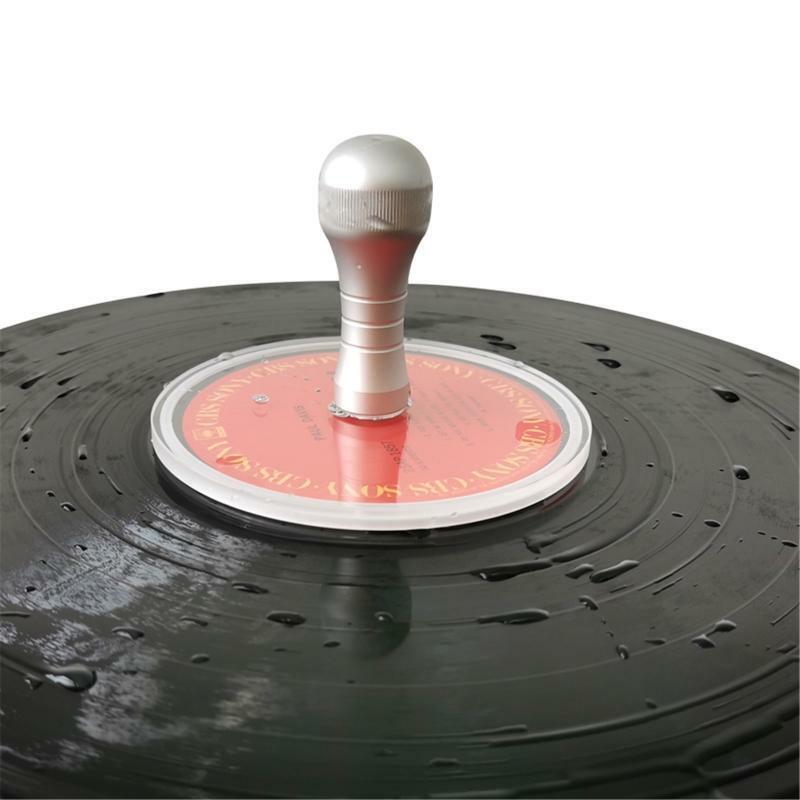 LP Vinyl Record Cleaner Clamp Record Label Saver Protector Waterproof Acrylic