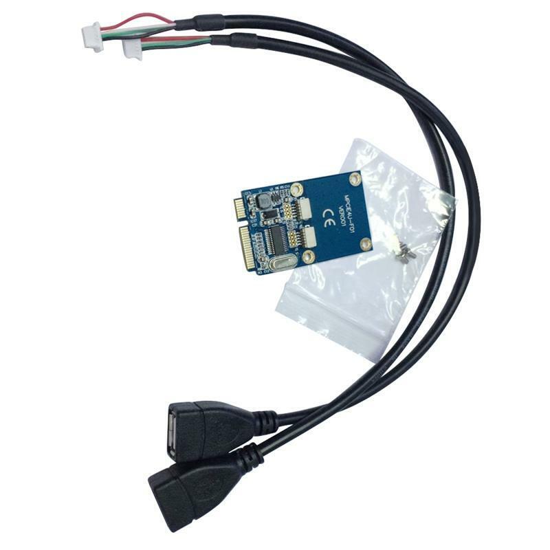 MINI PCI-Express To 2-Port USB2.0 5Pin Converter Extender Card Laptops Expansion