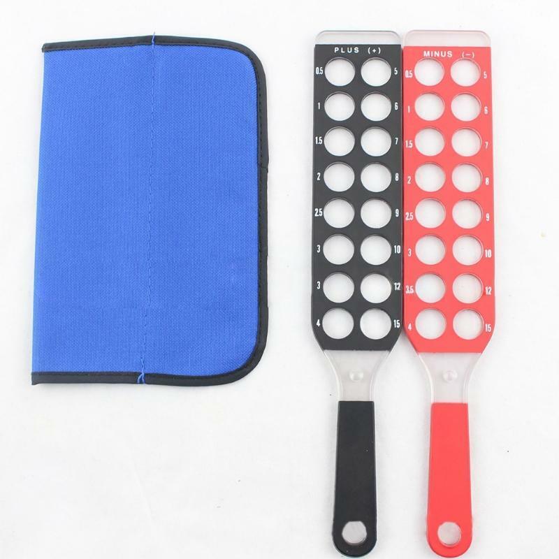 Acrylic Optical Retinoscopy Rack Lens Set Portable Retinoscopy Bars 32 Lenses