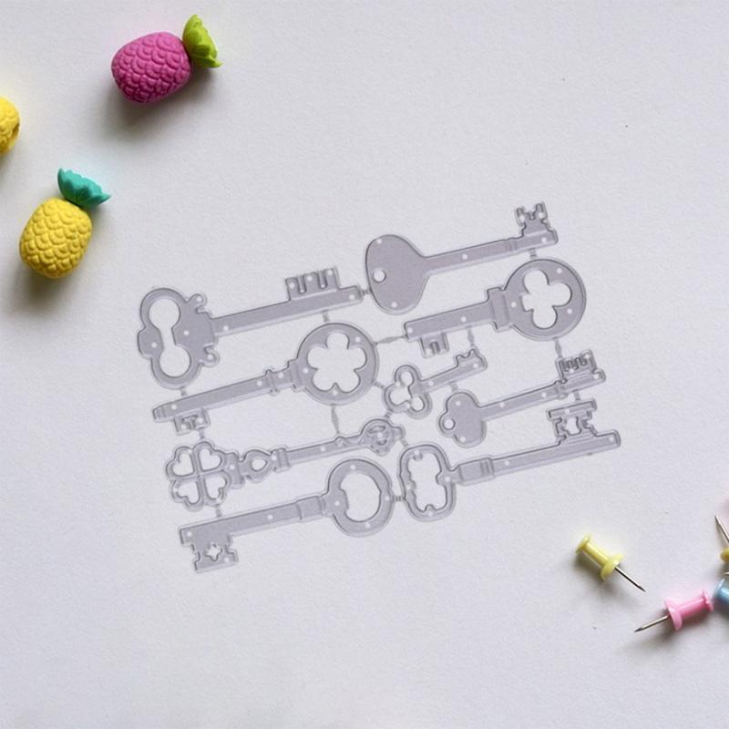 Keys Metal Cutting Dies Stencil Scrapbooking DIY Album Stamp Paper Card