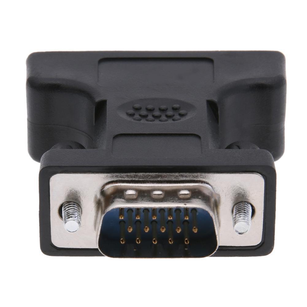24+5Pin DVI Female to 15Pin VGA Male Cable Extender Adapter Connector