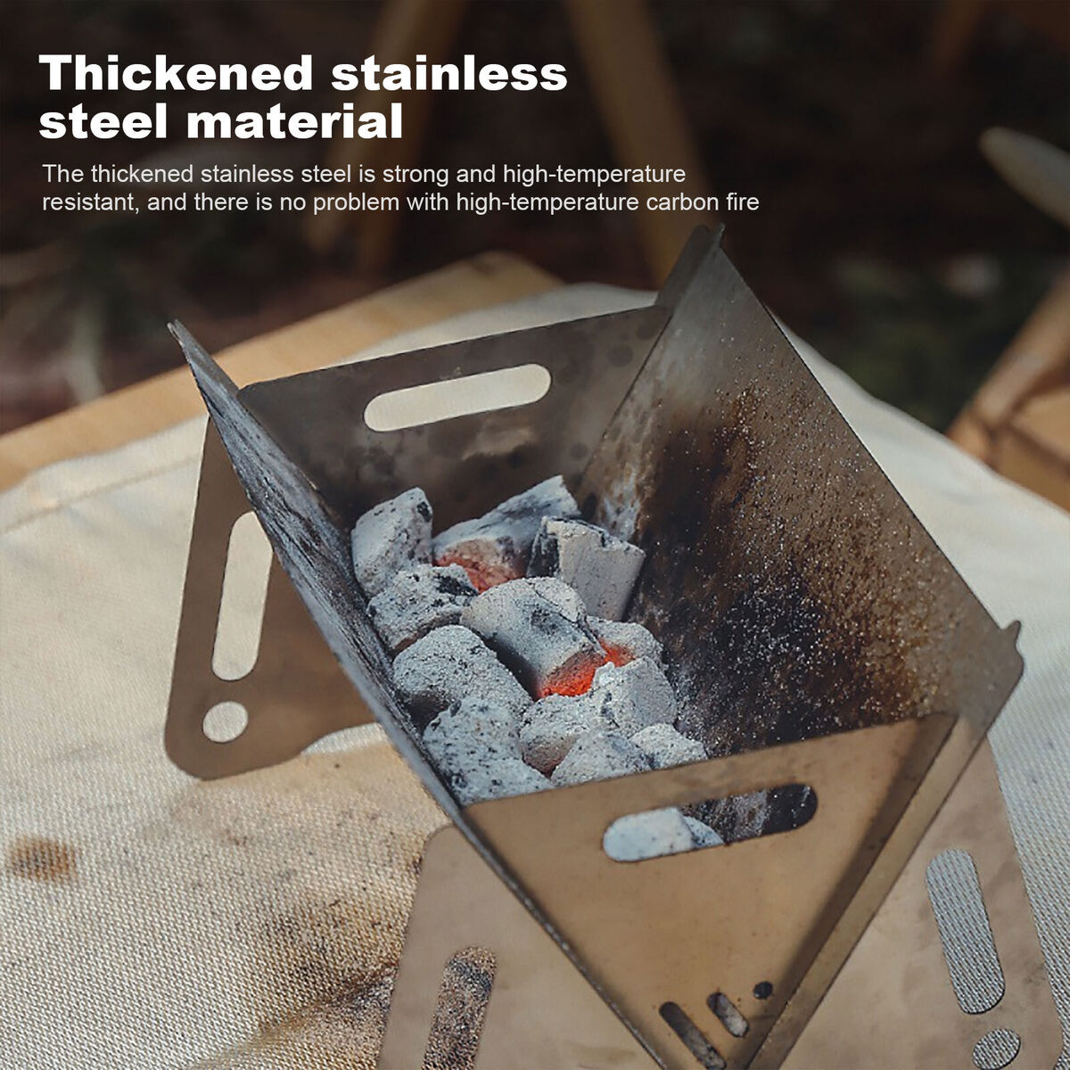 Detachable Camping Grill Foldable Mini Stove Portable Folding BBQ Supply