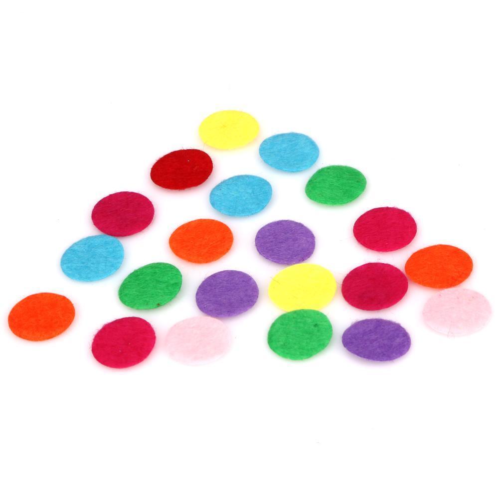 1000pcs DIY 1.5CM Round Felt Fabric Pads Accessory Patches Circle Fabric Fl