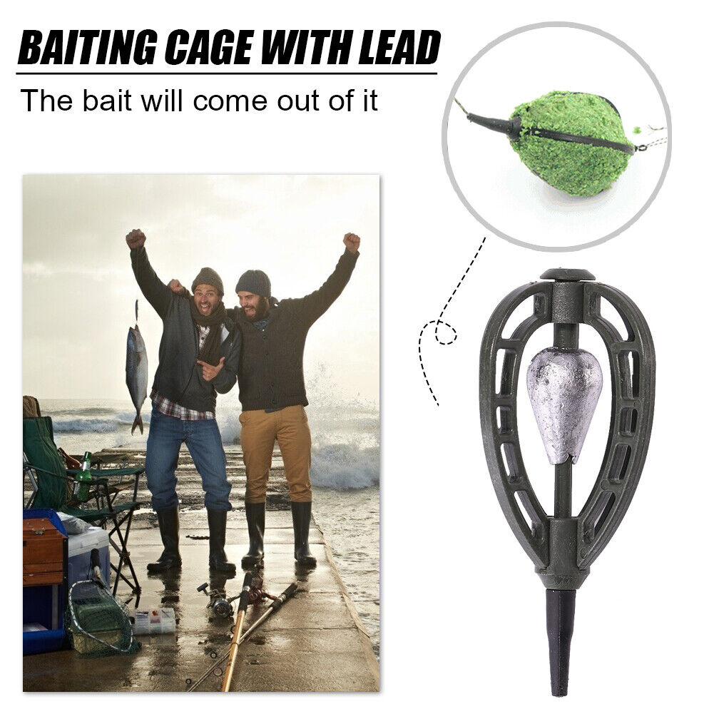 Fishing Feeder Catfish Bait Holder with Lead Carp Fishing Tackle (30g)