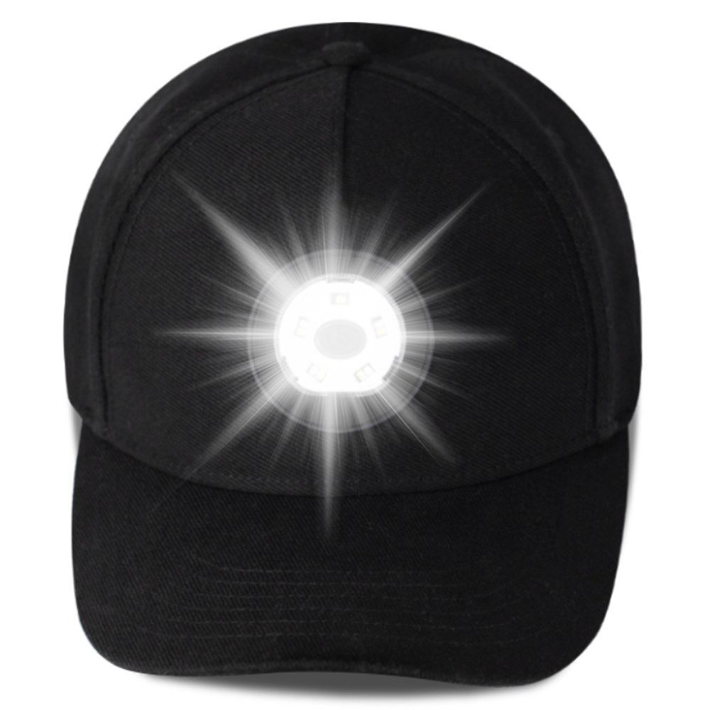 Cap Walking Sports Hat Lamp Rechargeable With Light Baseball Cap LED Light Hat