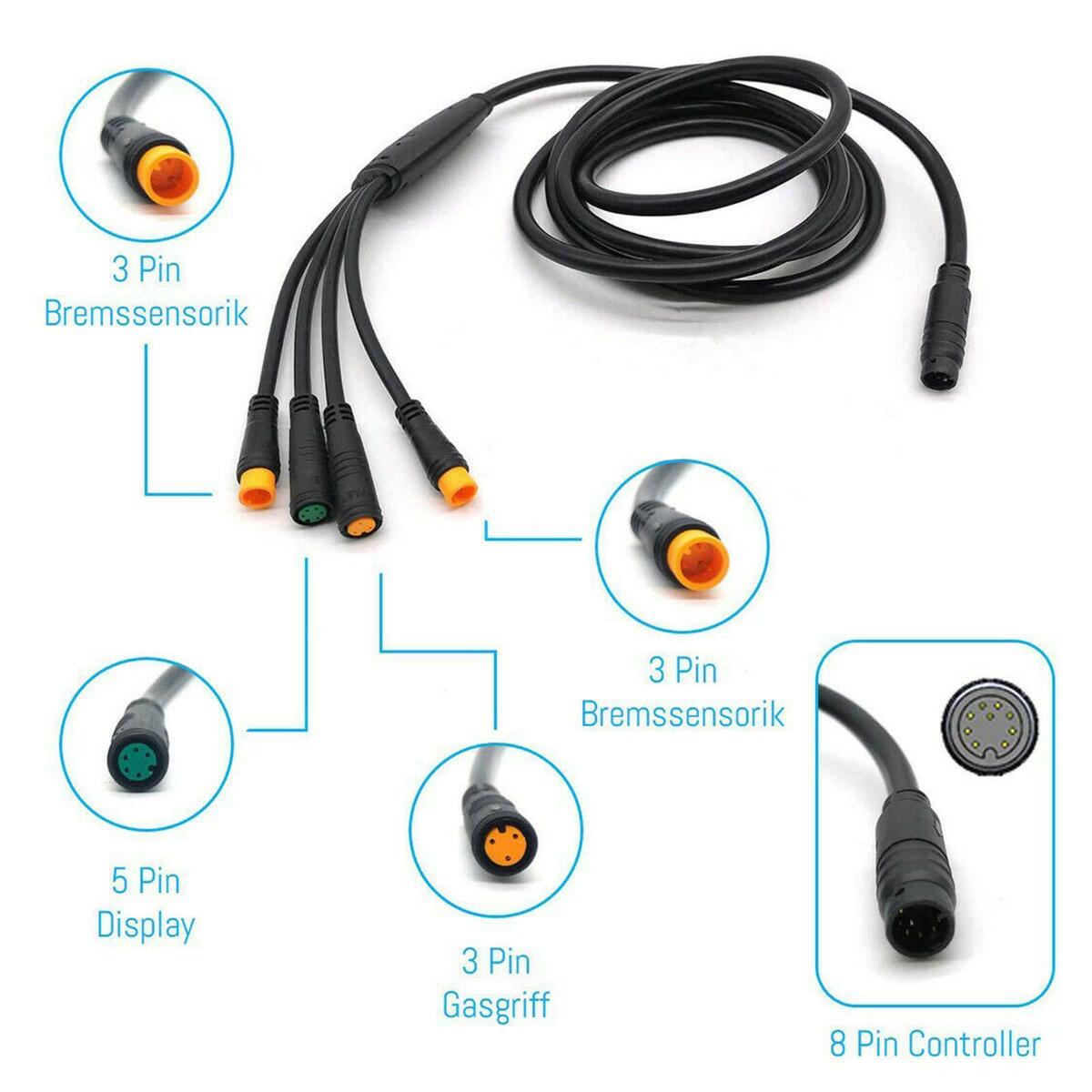 Electric   Extension Cable Waterproof 1T4 for Controller