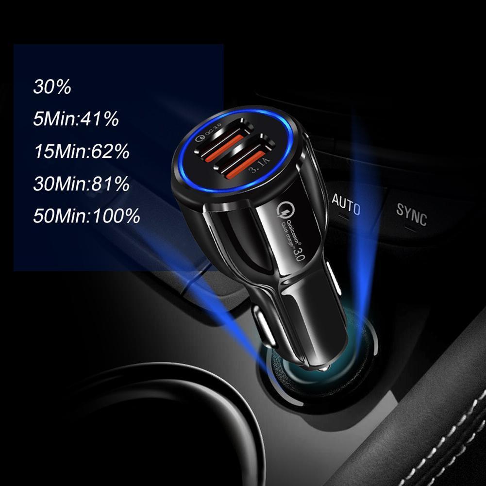 Quick Charge QC 3.0 USB Car Charger 3.1A Fast Charging Charger Adapter