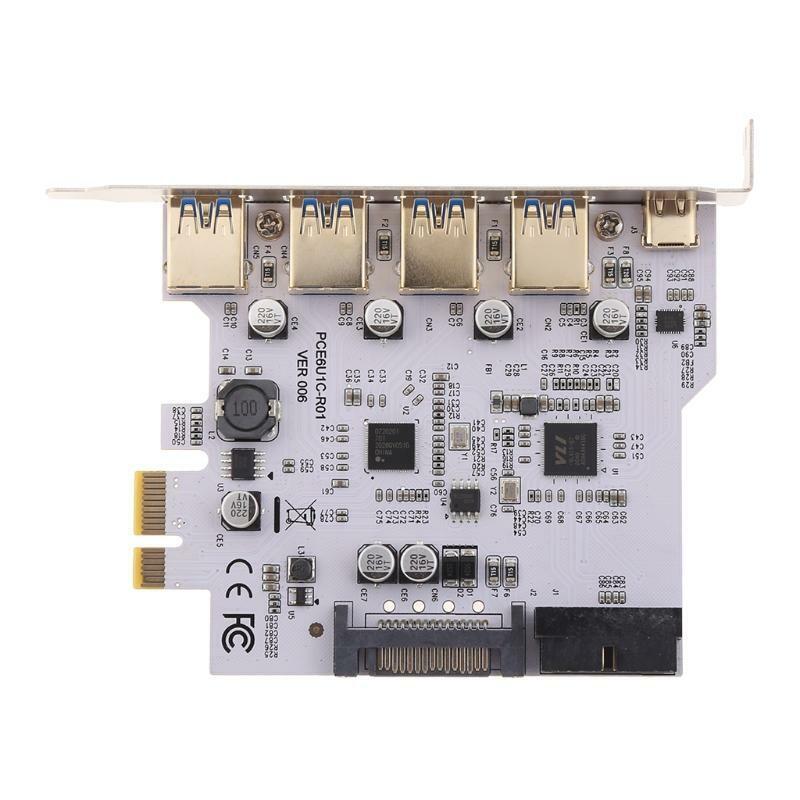 USB3.0 PCI-E Type C Expansion Card Adapter Universal Computer Laptop Add On Card