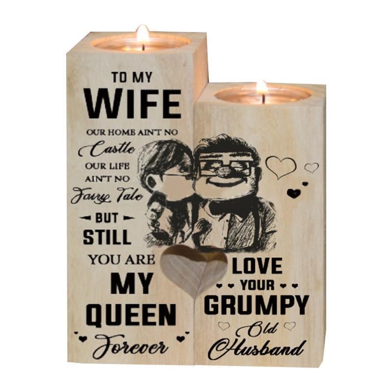 Candle Holder - for Wife - You are My Queen Forever - Gift for Birthday, Anniver