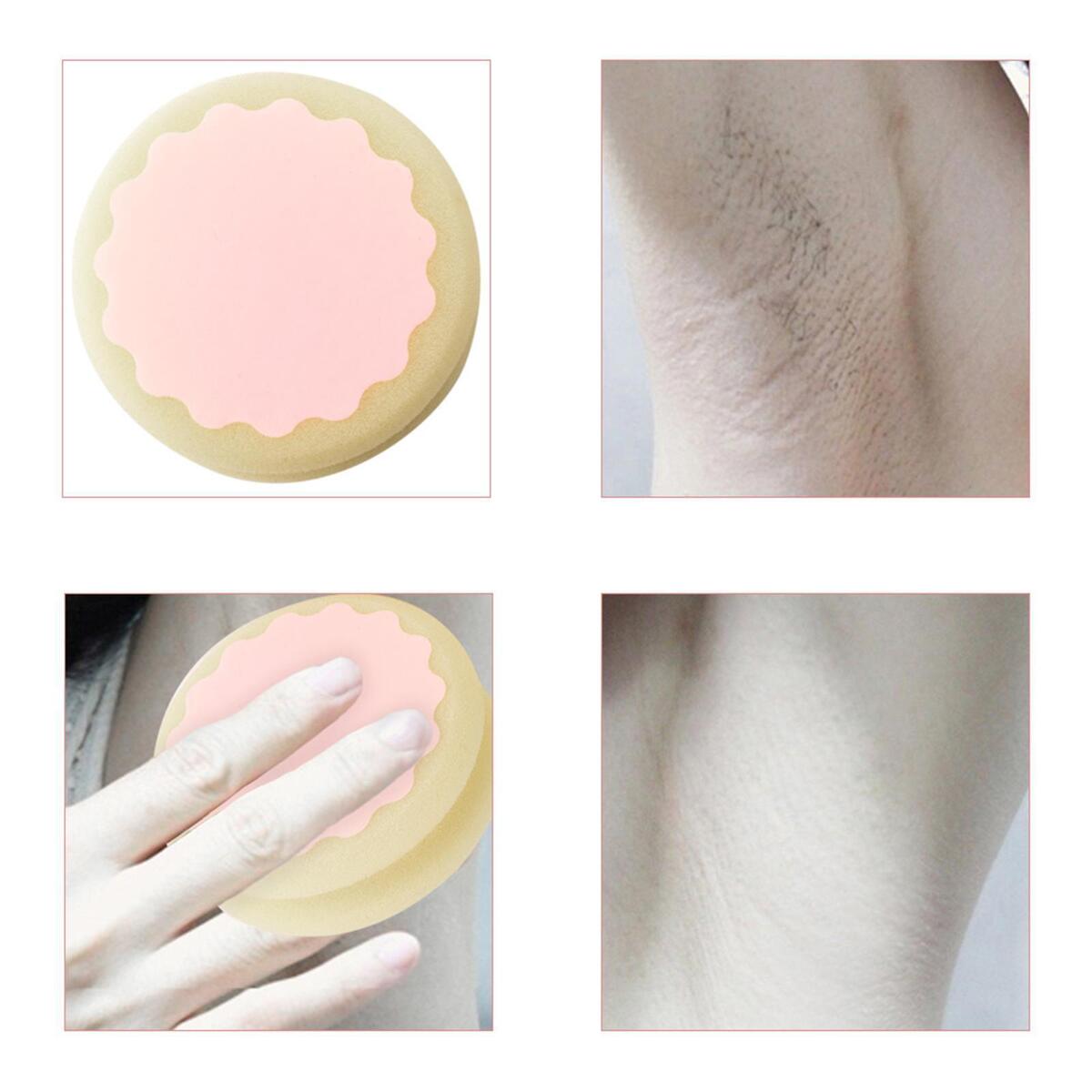 Hair Removal Depilation Sponge Pad Painless Leg Face Body Bikini Hair Remove