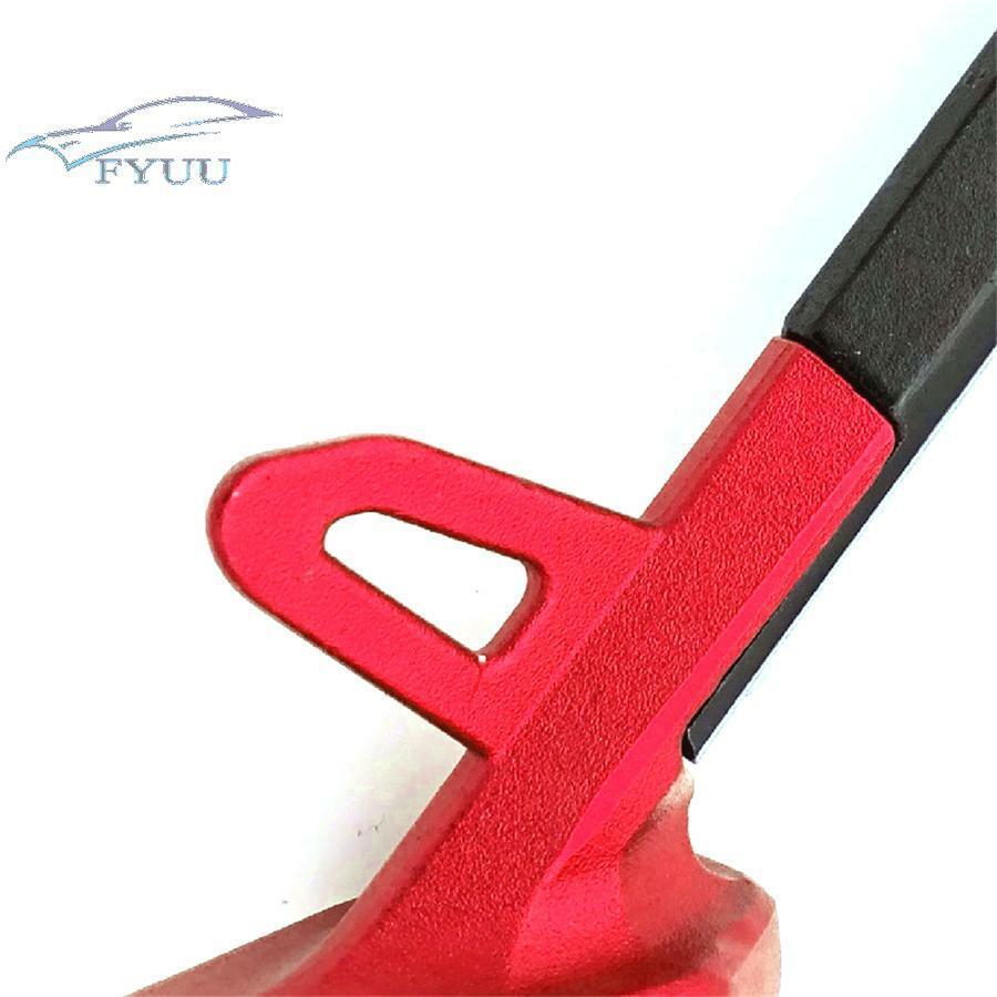 Motorcycle Single Side Stand Leg Kickstand Supporter 220MM CNC Alloy Black+Red