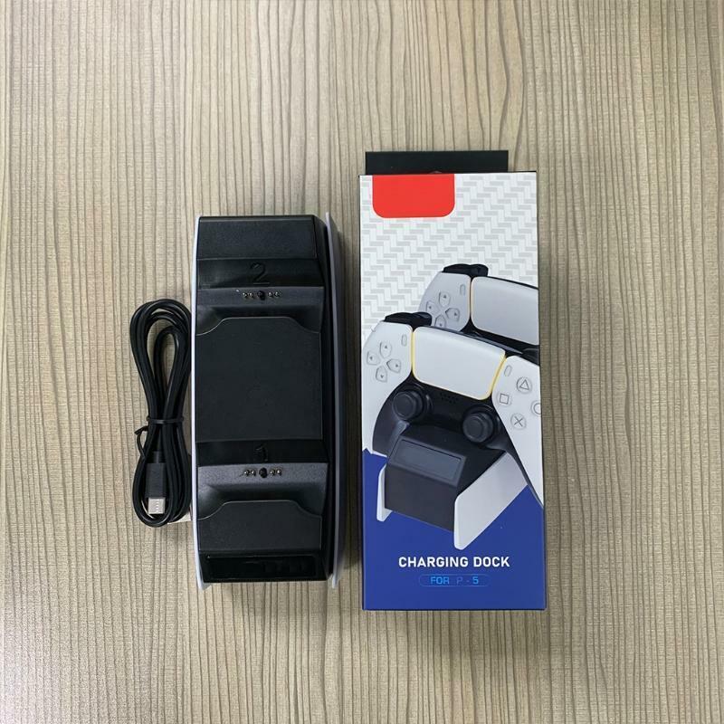 Dual Sense Charging Dock Handle Charger Station USB Charger Cable for PS5 Joypad