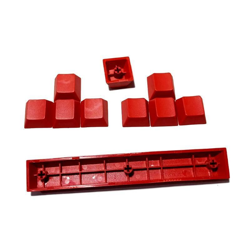 10 Keys/lot No Printed PBT Red Keycaps ESC WASD Direction Space Key Cap