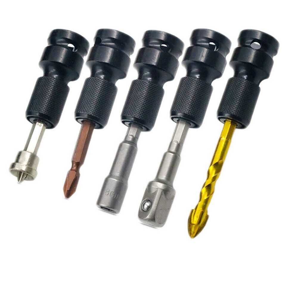 Wrench 1/2inch Drive to 1/4inch Hex Drill Chuck Converter Change Socket Adapter