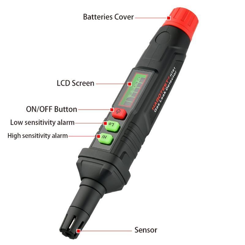 Natural Gas Analyzer PPM Meter High Low Sensitivity Adjustable with LCD Display