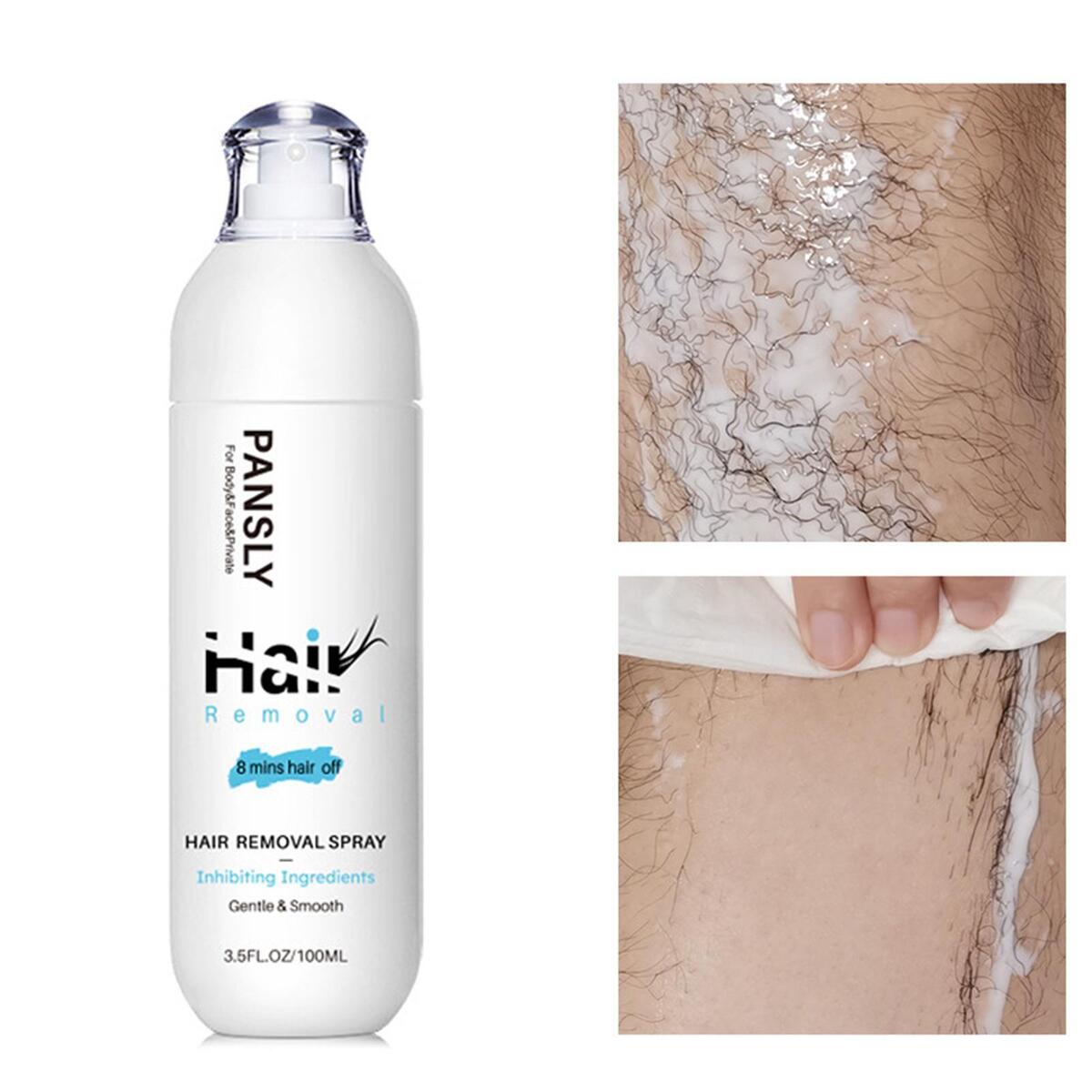 Hair Removal Spray Quick Smooth Mild Hair Off for Treatment Bikini Women Men