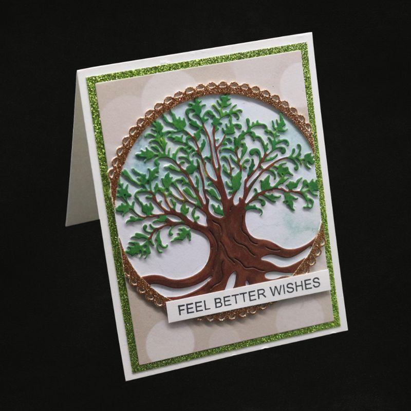 Tree of Life Metal Cutting Dies Stencil Scrapbooking DIY Album Stamp Paper Card
