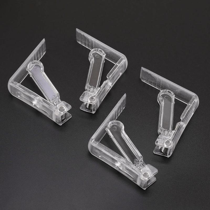 4Pcs Clear Plastic Table Cover Cloth Tablecloth Clip Clamp Holder Party Supplies