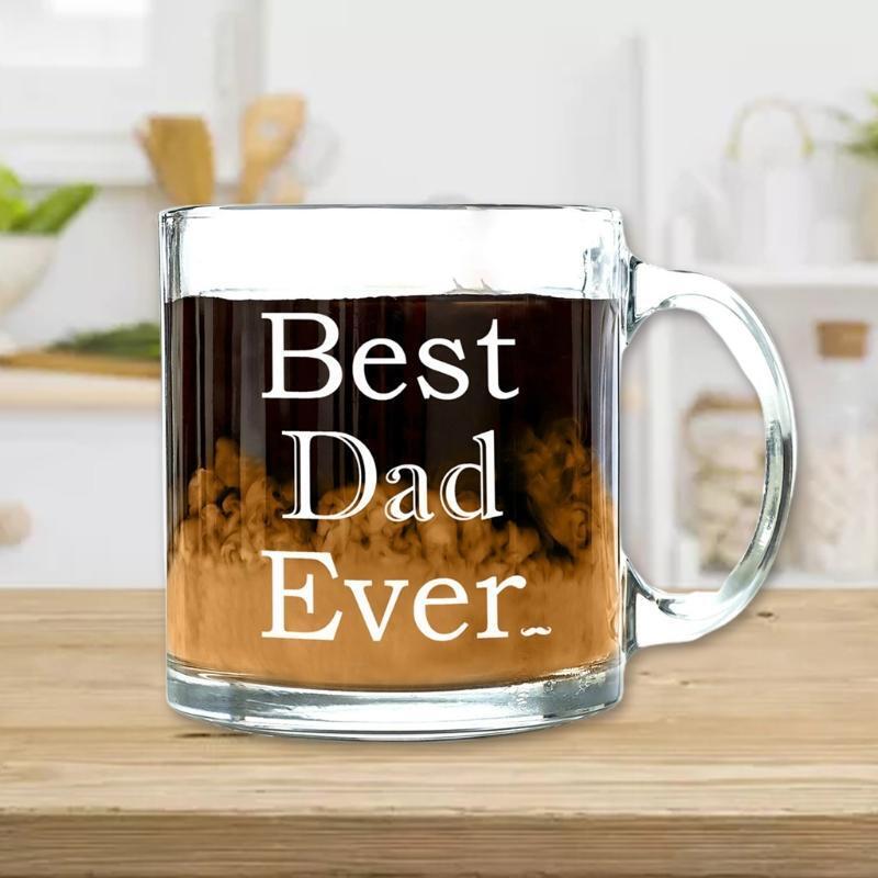 Funny Glass Coffee Mug - Christmas Gifts For Mom or Dad From Kids, Son