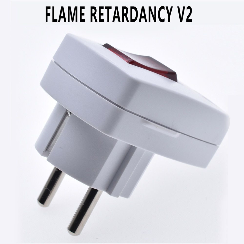 ON-OFF Rewireable Power Plug Receptacle Connector Plug Adapter Power Swtich