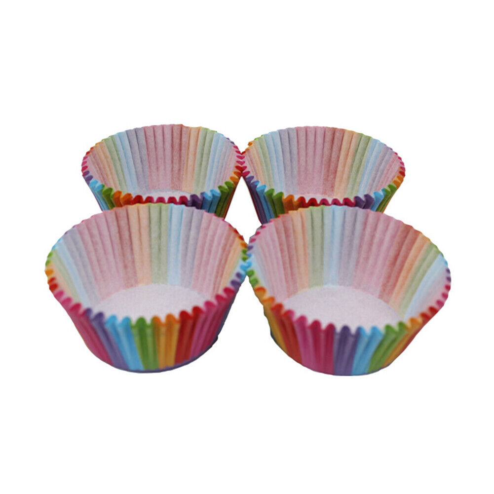100pcs Paper Cupcake Cup Aluminium Foil Muffin Baking Cups Bakeware Mold
