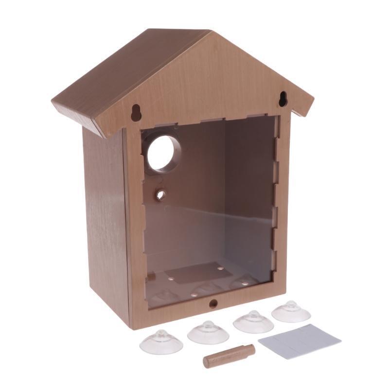 Bird House Swallow DIY Nest Home Decoration Outdoor Breeding Cockatiels Box Roof