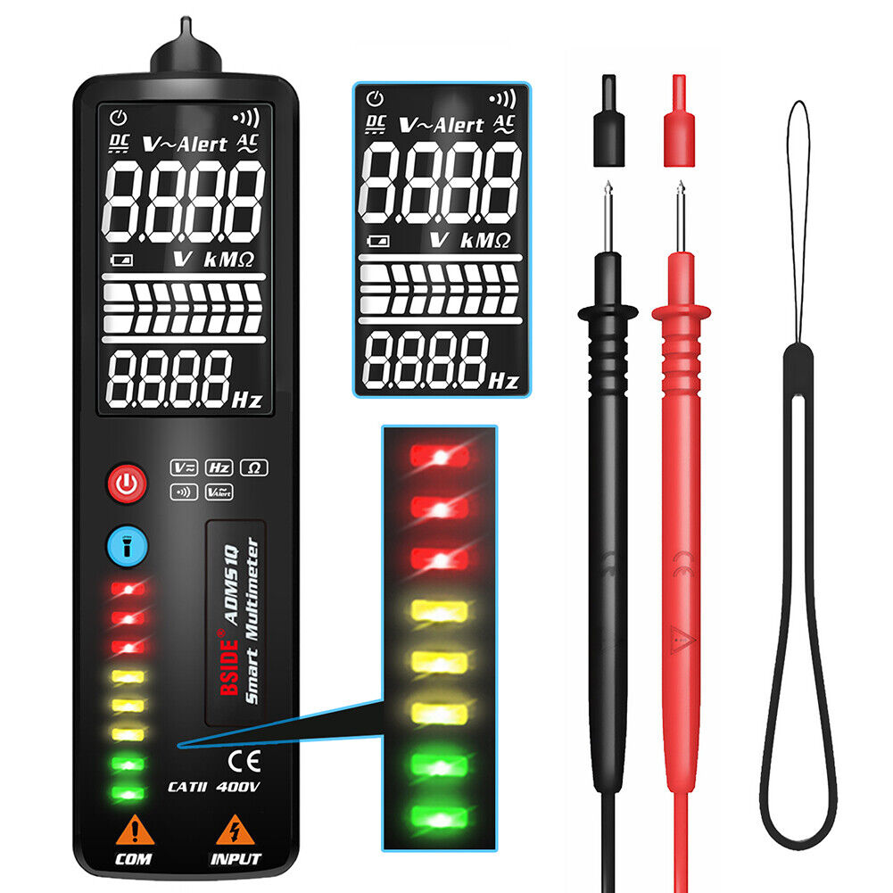 BSIDE ADMS1Q Smart Digital Multimeter 2.4 inch LCD Voltage Detector Pen
