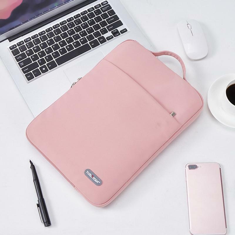 PC Pad Liner Bag Sleeve Case Waterproof surface Zipper Bag of Laptop13-15.6in
