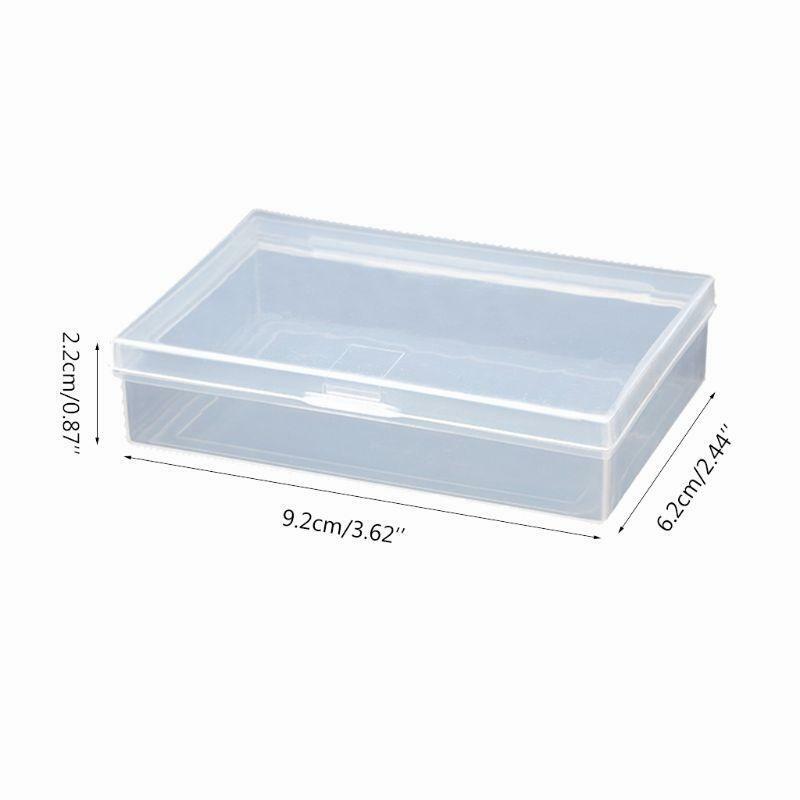 2pcs Transparent Plastic Box Playing Cards Container Poker Card Storage Case