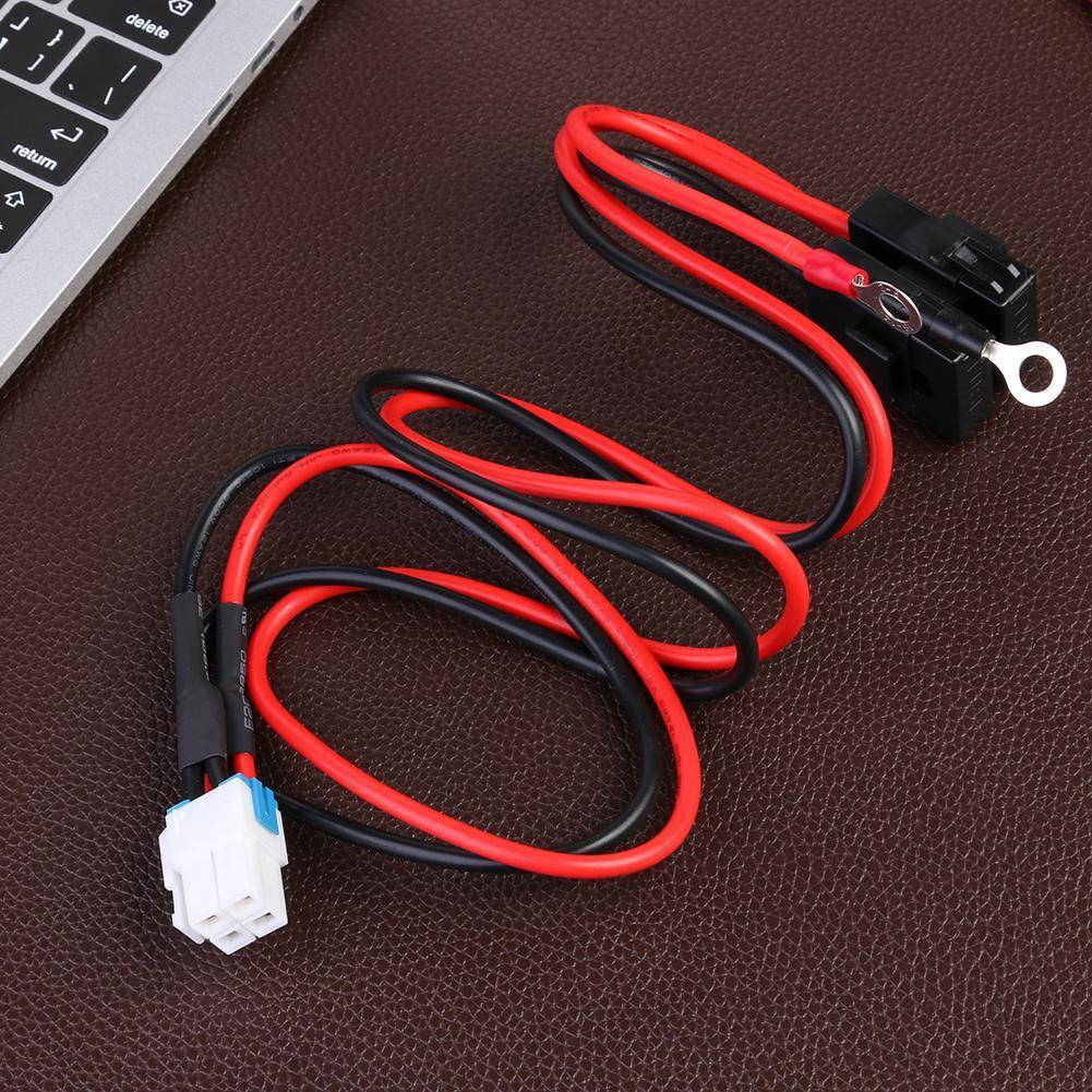 1m 30A 4Pin Short Wave Car Charger Power Cable for ICOM IC7000 IC7600 Radio
