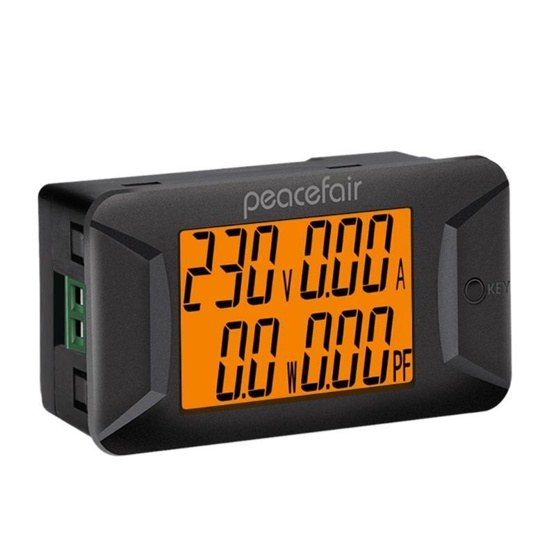 Brand New AC Single Phase 40-400V 100A Digital Wattmeter Voltmeter Ammeter