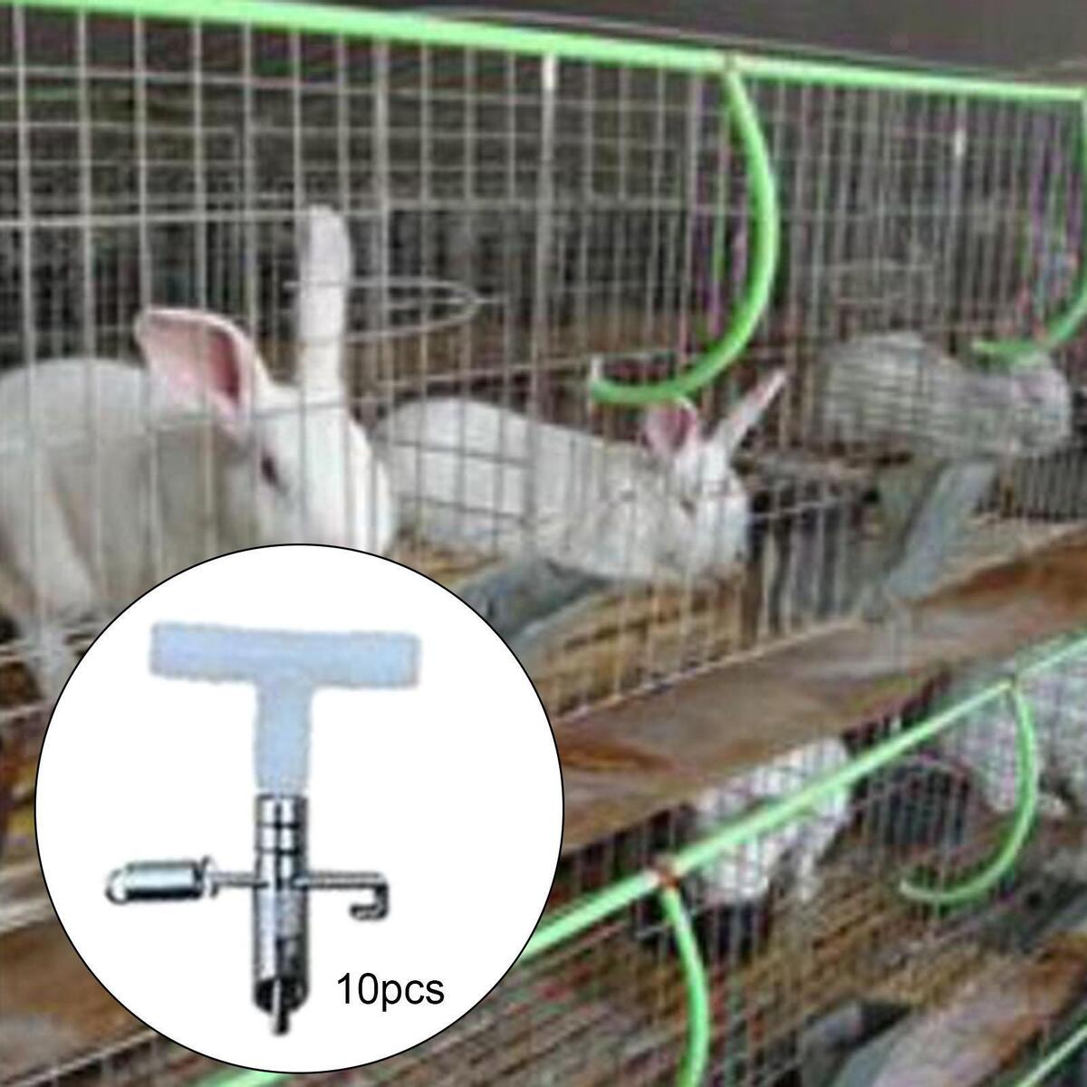 Automatic Rabbit Water Nipple Drinker Feeder Animal Supplies for Mice Bunny