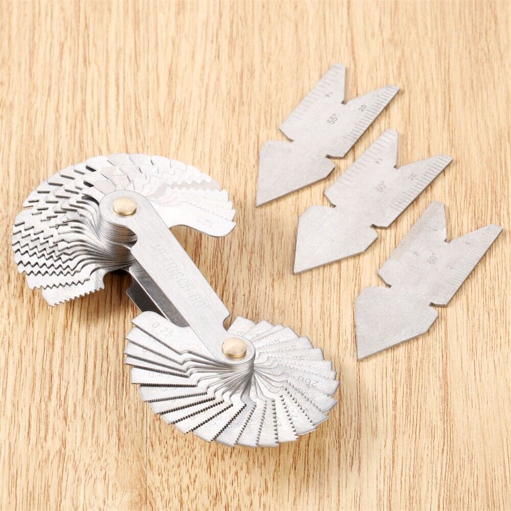 55&60° Metalworking Tooling Screw Pitch Center Gauge Business Inspection Measure